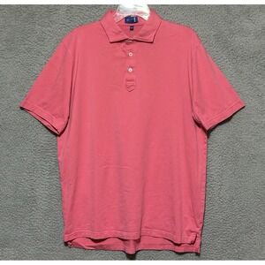 Stitch Golf Shirt Mens Large Polo‎ Short Sleeve Performance Pink Stretch